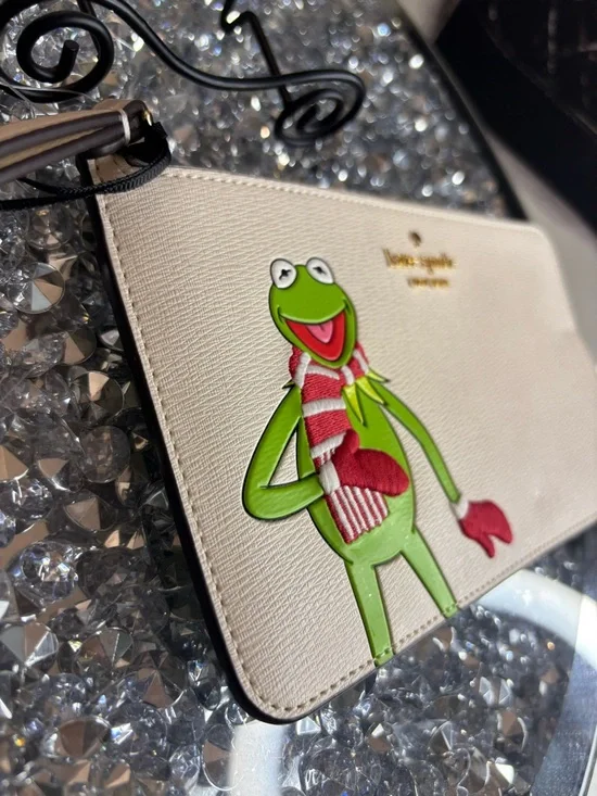 Kate Spade X disney New York Muppets Medium L-zip Wristlet nwt - Picture 9 of 13